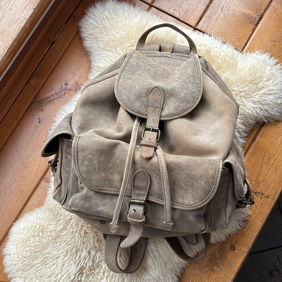 7Chi (Anthropologie) Leather Backpack - Picture 1 of 9